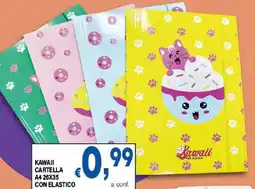 DEM Kawaii cartella A4 con elastico offerta