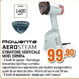 Expert Rowenta AEROSTEAM STIRATORE VERTICALE MOD. DR9814 offerta