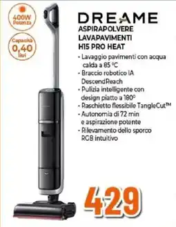Expert DREAME ASPIRAPOLVERE LAVAPAVIMENTI H15 PRO HEAT offerta