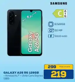 Euronics Bruno SAMSUNG GALAXY A26 5G 128GB offerta
