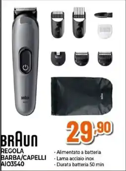 Expert BRAUn REGOLA BARBA/CAPELLI offerta