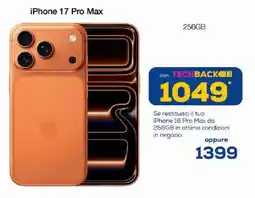 Euronics Bruno iPhone 17 Pro Max offerta