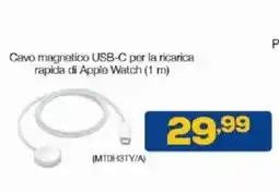 Euronics Bruno Cavo magnetico USB-C per la ricarica rapida di Apple Watch offerta
