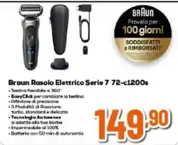 Expert Braun Rasoio Elettrico Serie 7 72-c1200s offerta