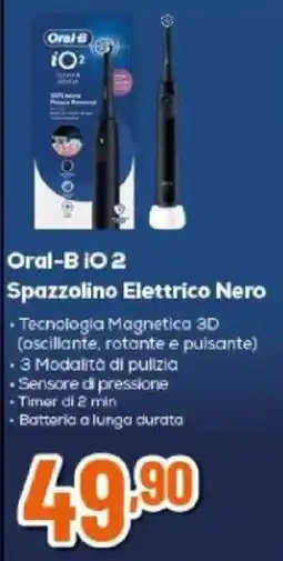 Expert Oral-B iO2 Spazzolino Elettrico Nero offerta