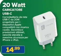 Euronics Bruno Caricatore USB-C 20W offerta