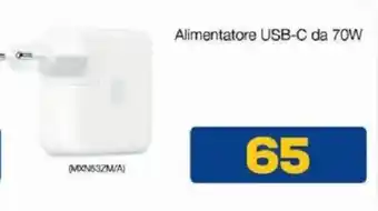 Euronics Bruno Alimentatore USB-C da 70W offerta