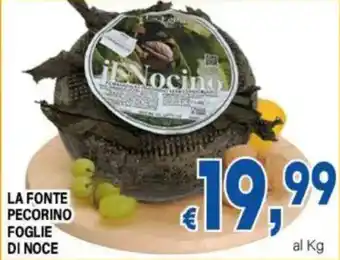 DEM LA FONTE PECORINO FOGLIE DI NOCE offerta
