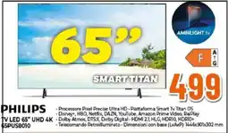 Expert PHILIPS TV LED 65" UHD 4K 65PUS8010 offerta