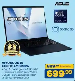 Euronics Bruno ASUS VIVOBOK 16 offerta