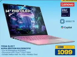 Euronics Bruno Lenovo YOGA SLIM 7 AURA EDITION 83JX00CFIX offerta