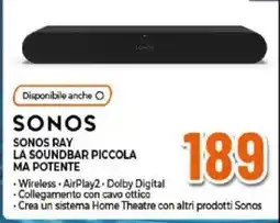 Expert SONOS SONOS RAY offerta