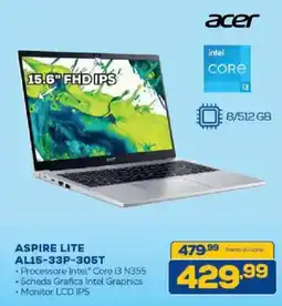 Euronics Bruno Acer Aspire Lite AL15-33P-305T offerta