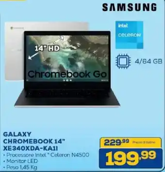 Euronics Bruno SAMSUNG GALAXY CHROMEBOOK 14" offerta