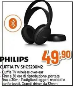 Expert PHILIPS CUFFIA TV SHC5200M2 offerta