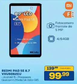 Euronics Bruno Redmi Pad SE 8.7 offerta
