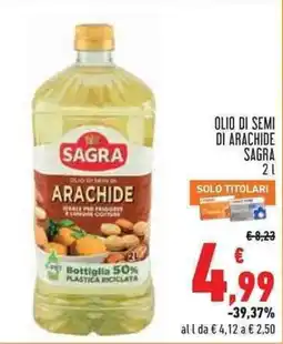 Conad Superstore Olio di semi di arachide Sagra offerta