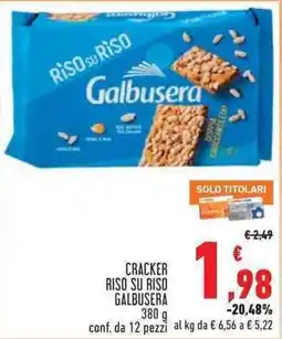 Conad Superstore CRACKER RISO SU RISO GALBUSERA offerta