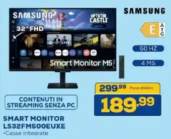 Euronics Bruno Samsung Smart Monitor M5 offerta