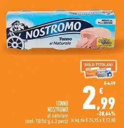 Conad Superstore Tonno Nostromo al naturale offerta