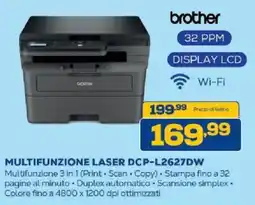 Euronics Bruno brother MULTIFUNZIONE LASER DCP-L2627DW offerta
