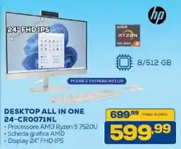 Euronics Bruno hp DESKTOP ALL IN ONE 24-CR0071NL offerta