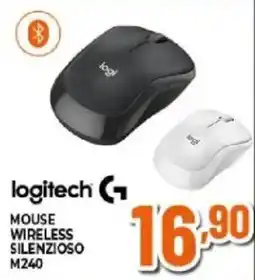Expert logitech MOUSE WIRELESS SILENZIOSO M240 offerta