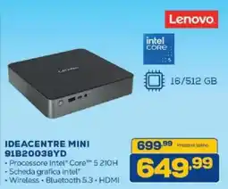 Euronics Bruno Lenovo IDEACENTRE MINI 91B20038YD offerta