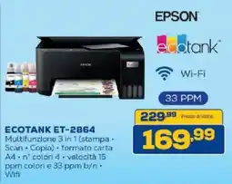 Euronics Bruno EPSON ECOTANK ET-2864 offerta