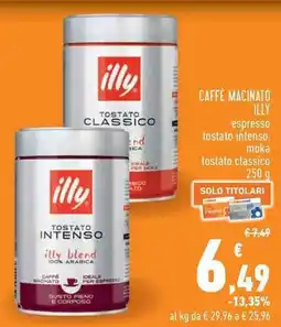 Conad Superstore Caffè macinato illy offerta