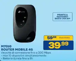 Euronics Bruno tp-link ROUTER MOBILE 4G offerta
