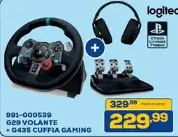 Euronics Bruno logitech G29 VOLANTE + G435 CUFFIA GAMING offerta