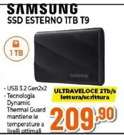 Expert SAMSUNG SSD ESTERNO 1TB T9 offerta
