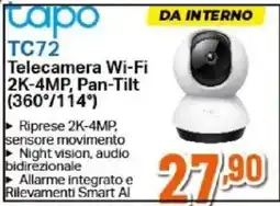 Expert Tapo TC72 Telecamera Wi-Fi offerta