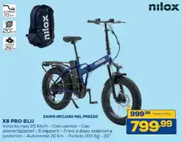 Euronics Bruno X8 PRO BLU nilox offerta