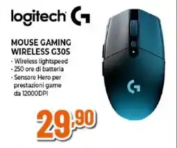 Expert logitech MOUSE GAMING WIRELESS G305 offerta