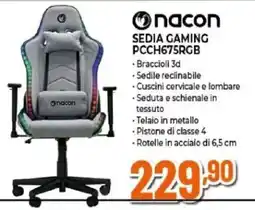 Expert nacon SEDIA GAMING PCCH675RGB offerta
