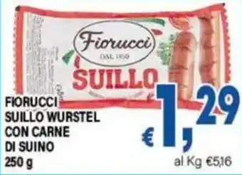 DEM Fiorucci Suillo Wurstel con carne di suino offerta