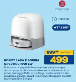 Euronics Bruno Roborock Robot lava e aspira QREVOCURV2FLW offerta