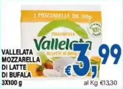 DEM Vallelata Mozzarella di Latte di Bufala offerta