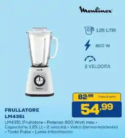 Euronics Bruno Moulinex Frullatore LM4351 offerta