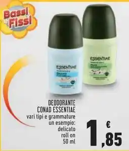 Conad Superstore DEODORANTE CONAD ESSENTIAE offerta