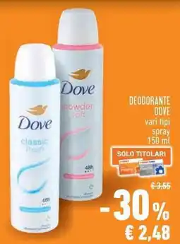 Conad Superstore Deodorante Dove offerta