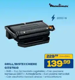 Euronics Bruno Moulinex GRILL/BISTECCHIERE offerta