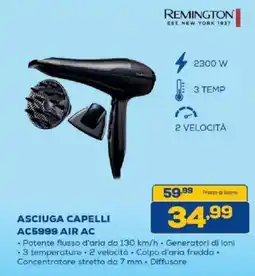 Euronics Bruno Remington Asciuga capelli AC5999 Air AC offerta