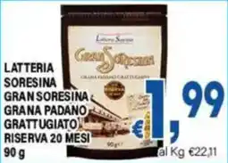 DEM Latteria Sorensina Gran Sorensina Grana Padano Grattugiato offerta