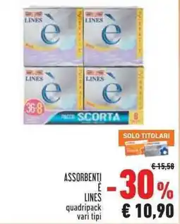 Conad Superstore ASSORBENTI E LINES offerta