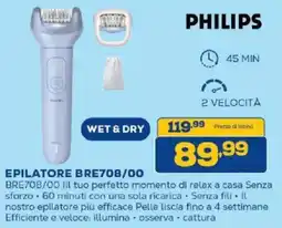 Euronics Bruno PHILIPS EPILATORE BRE708/00 offerta