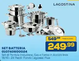Euronics Bruno LAGOSTINA SET BATTERIA offerta