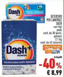 Conad Superstore Detersivo per lavatrice Dash offerta